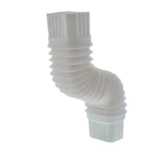 Rain Barrel Accessory: Small Vinyl Gutter Flex Elbow